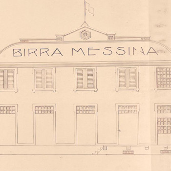 Prospetto dell'edificio della Birra Messina